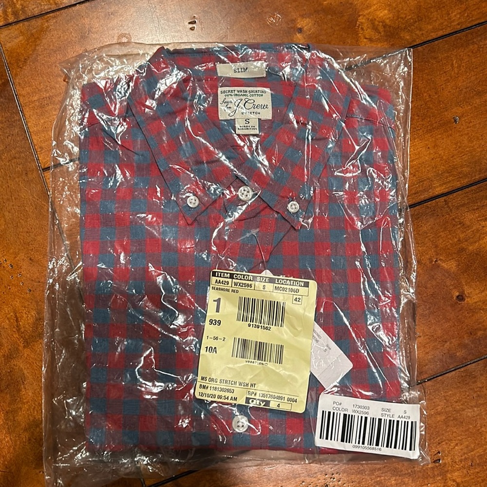 Jcrew small slim fit button down NWT